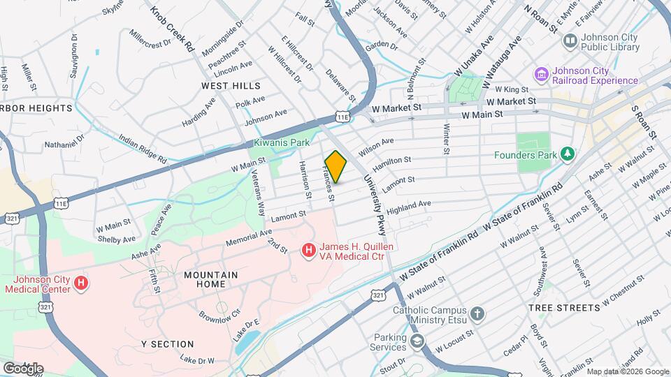 621 Hamilton St Map and Location Details