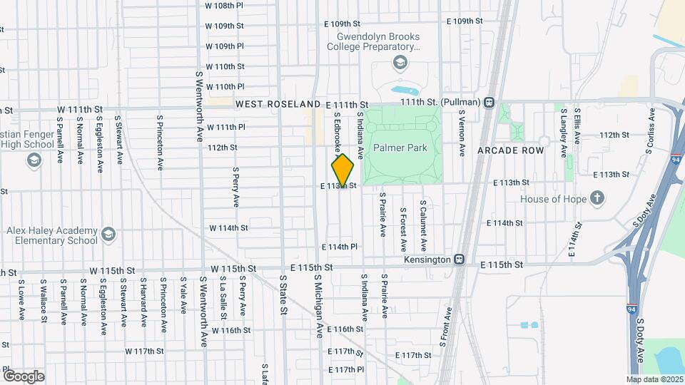 11309 S Edbrooke Ave, Unit New 3 Bedroom Map and Location Details