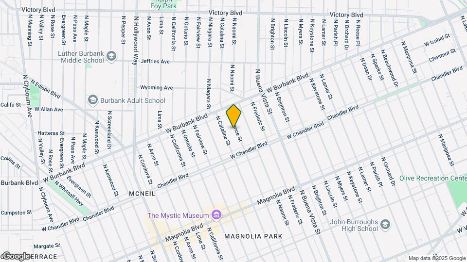 1101 N Florence St Map and Location Details