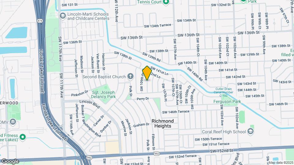 10801 SW 109th Ct, Unit # D201 Mapa y Detalles de la Ubicación