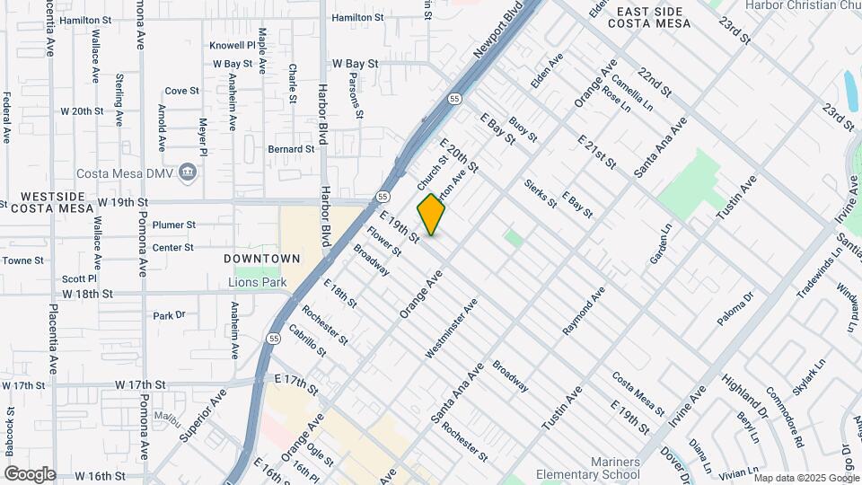 174 E 19th St Map and Location Details