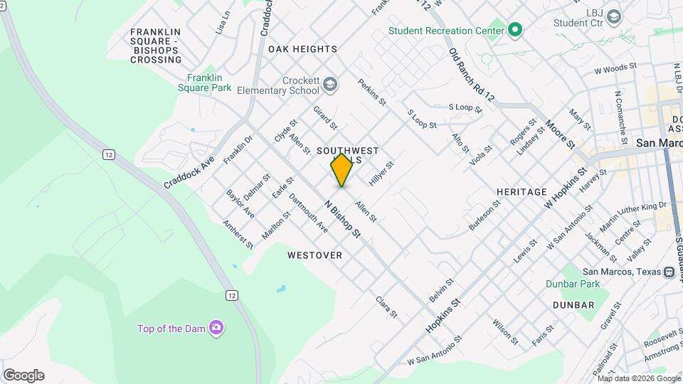 1201 Hazelton St Map and Location Details