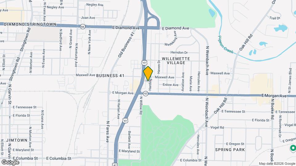 1700 Harding Ave Map and Location Details