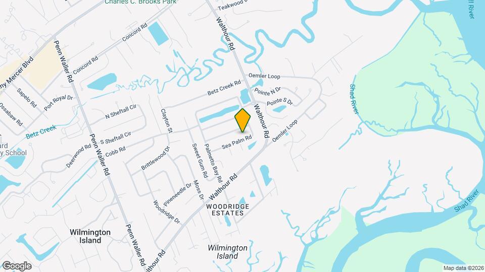 127 Sea Palm Rd Map and Location Details