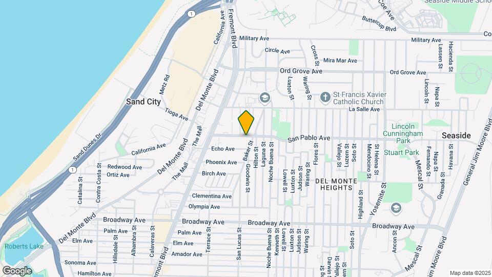 1216 San Pablo Avenue - Seaside Map and Location Details