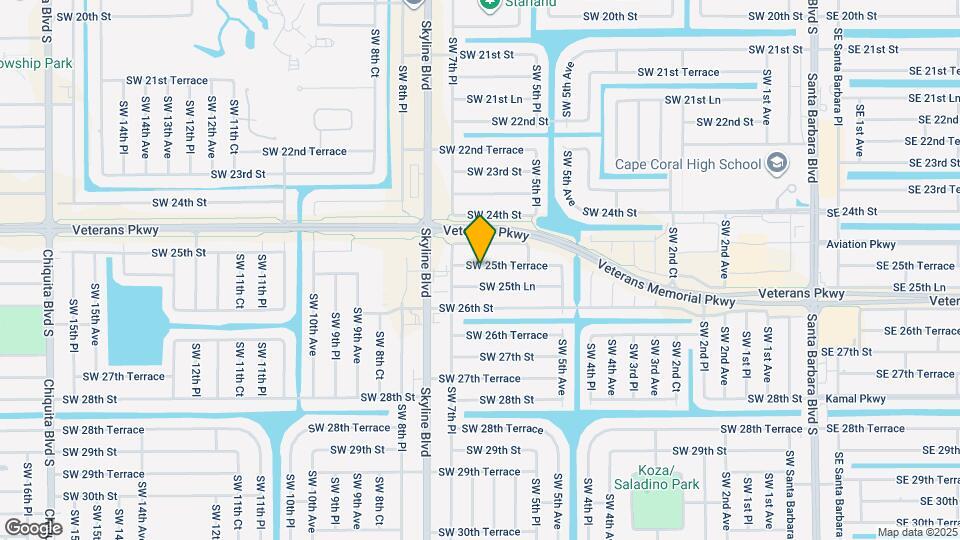 626 SW 25th Terrace Map and Location Details