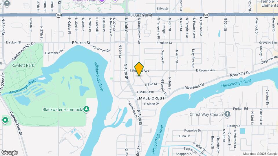 8312 N Orangeview Ave Map and Location Details