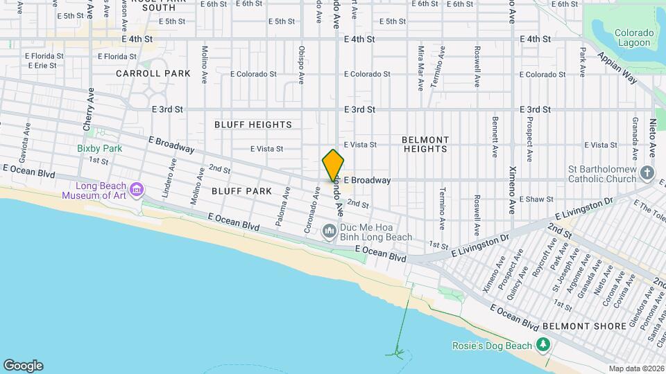 219 Redondo Ave Map and Location Details