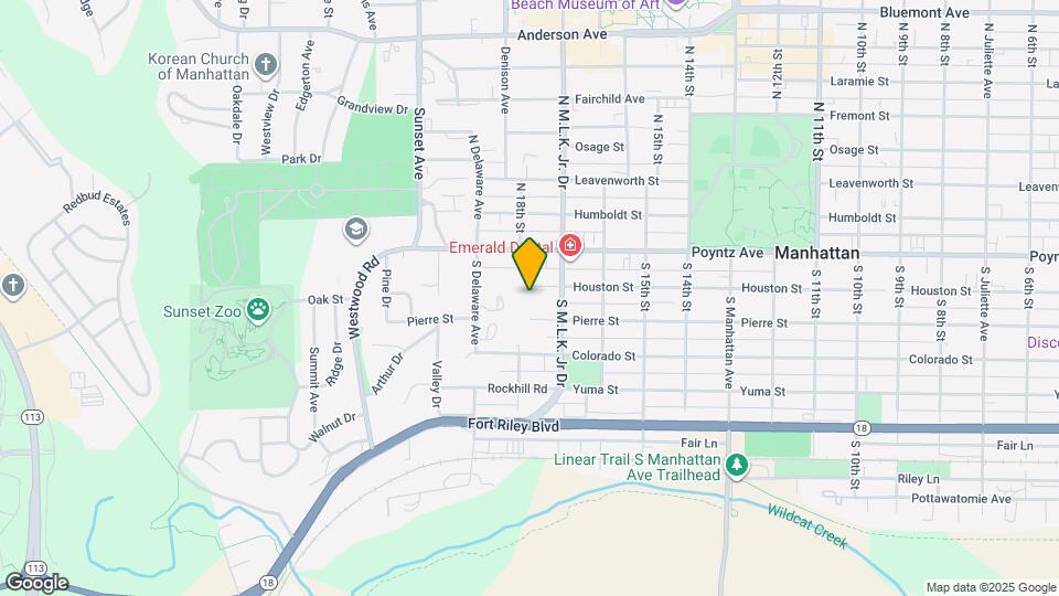 1725 Houston St Map and Location Details