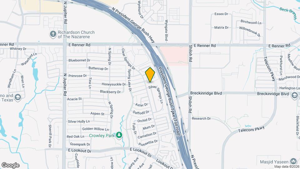 3116 Silver Springs Ln Map and Location Details