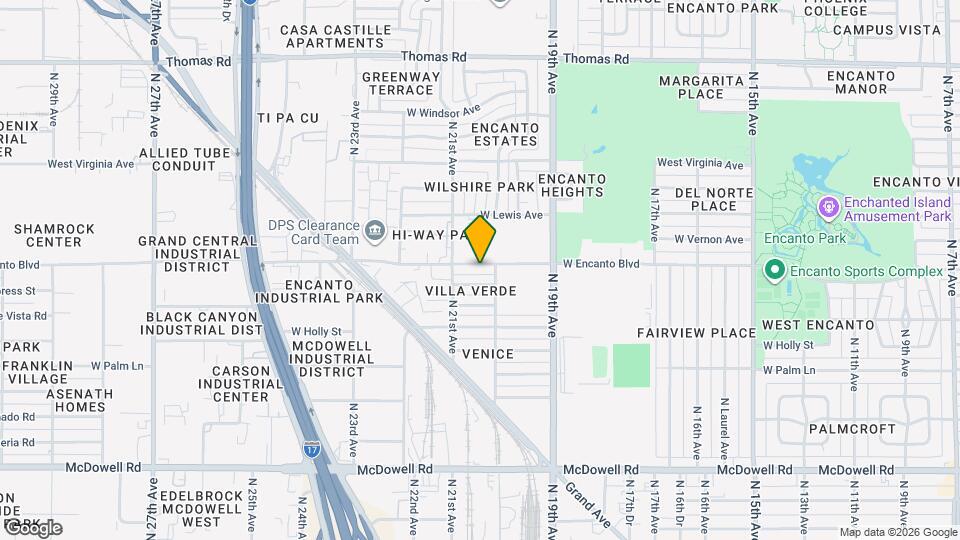 2013 W Encanto Blvd Map and Location Details