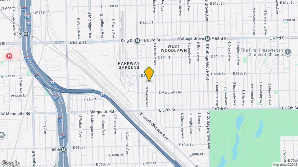 6525 S Vernon Ave Map and Location Details