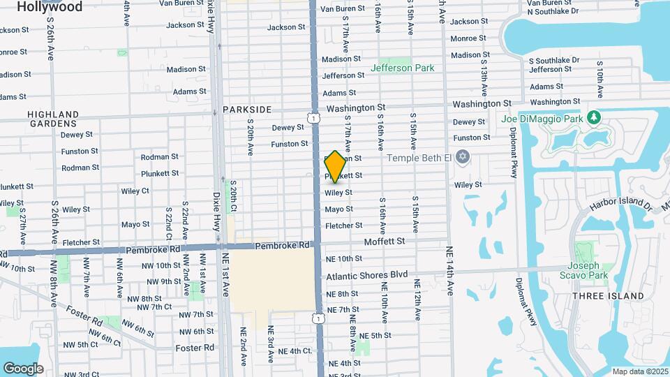 1735 Wiley St Mapa y Detalles de la Ubicación