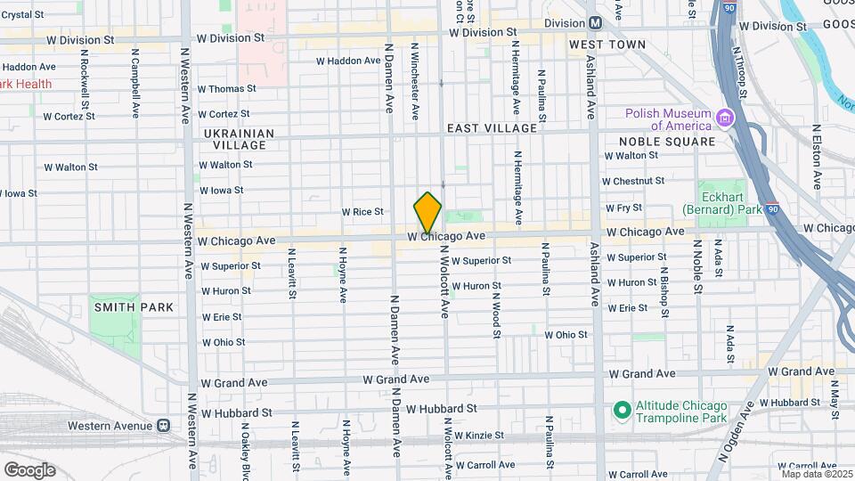 1919 W Chicago Ave Map and Location Details