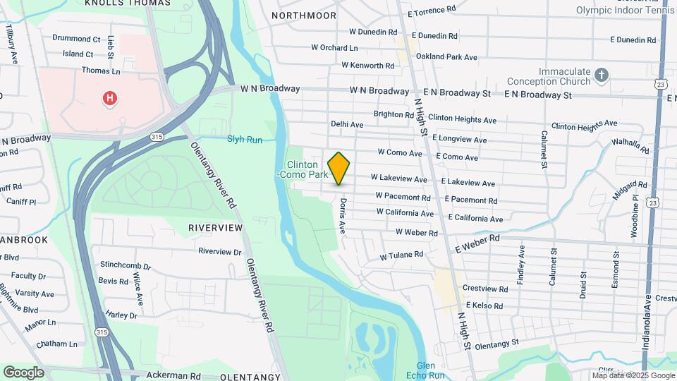 214 W Pacemont Rd Map and Location Details