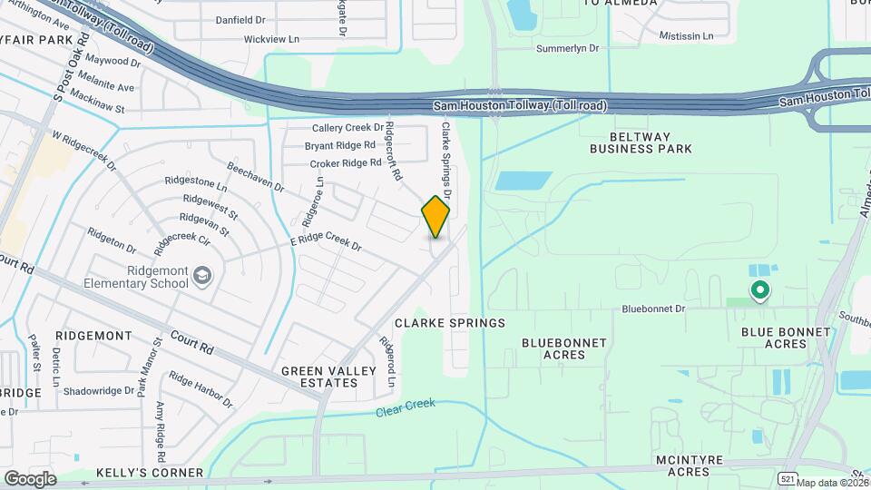 15885 Ridgecroft Rd Map and Location Details