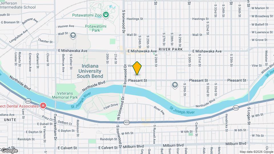 1118 S 23rd St Map and Location Details