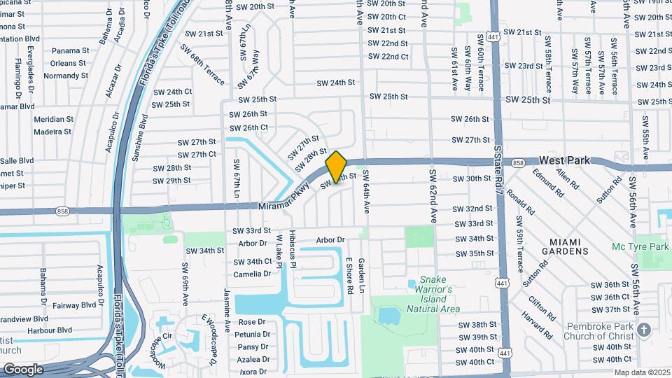 6511 SW 31st St Map and Location Details