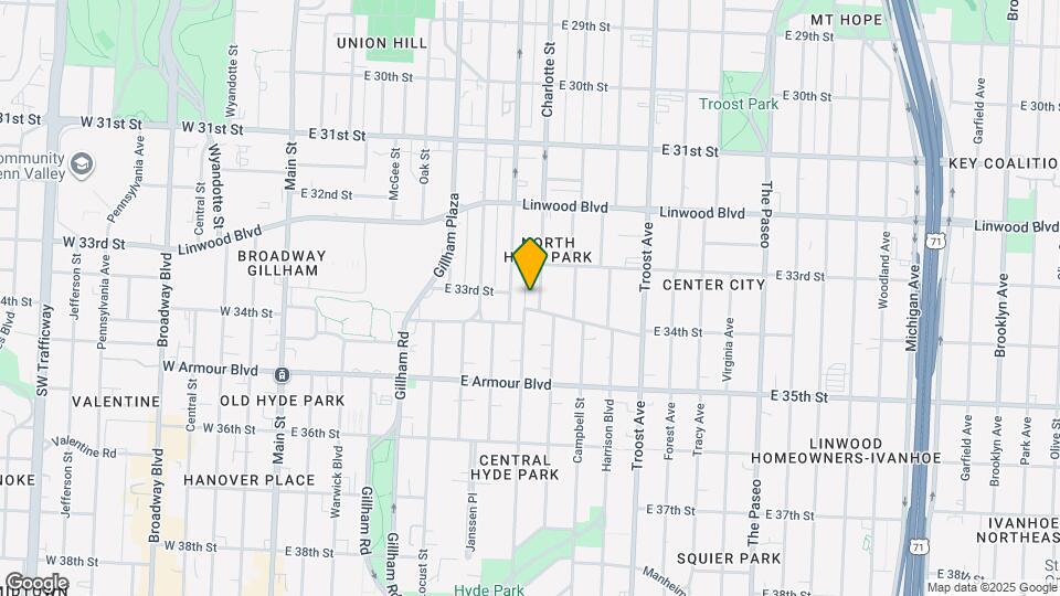 3330-3368-3368 Charlotte St Map and Location Details