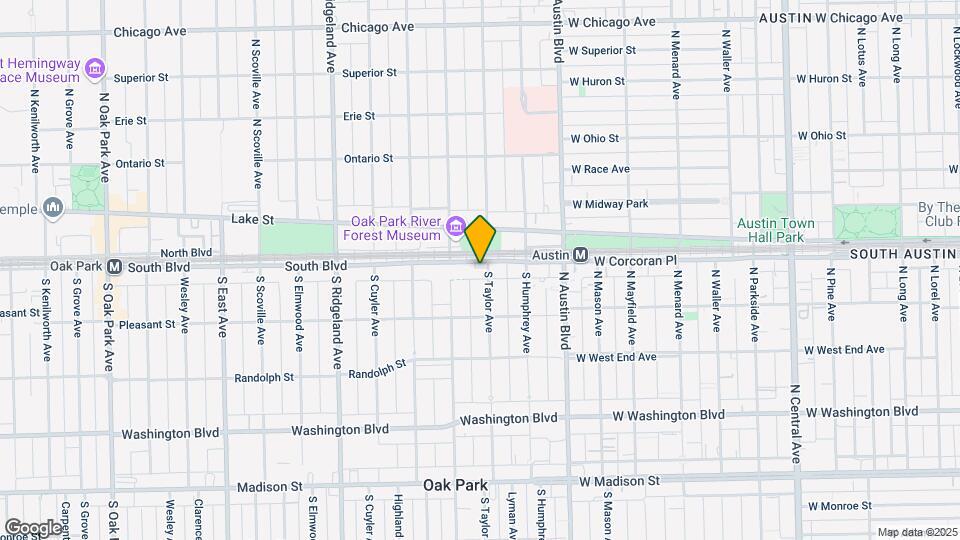 105 S. Taylor and 107 South Blvd. Map and Location Details