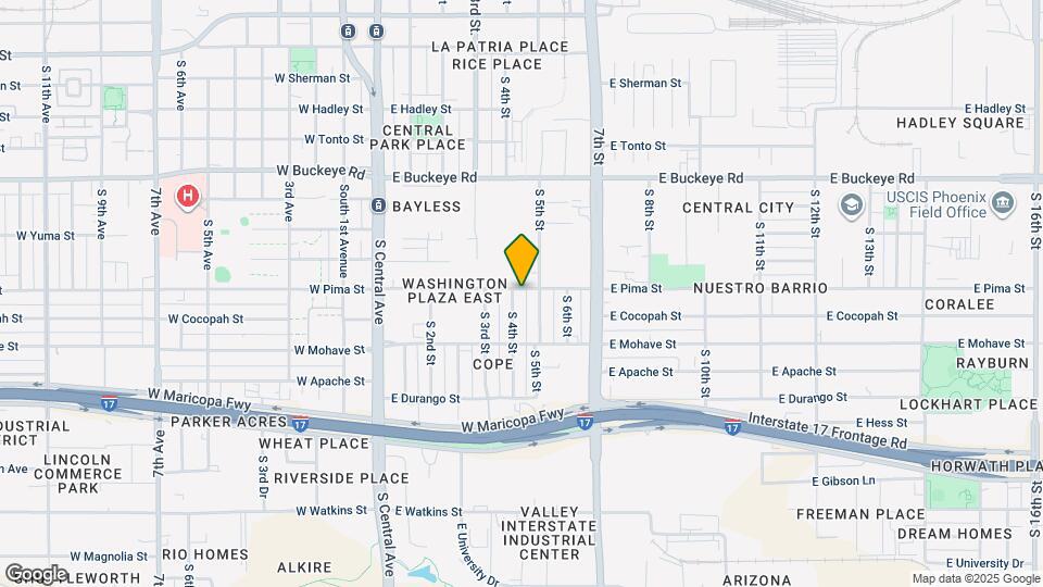 1601 S 4th St Map and Location Details