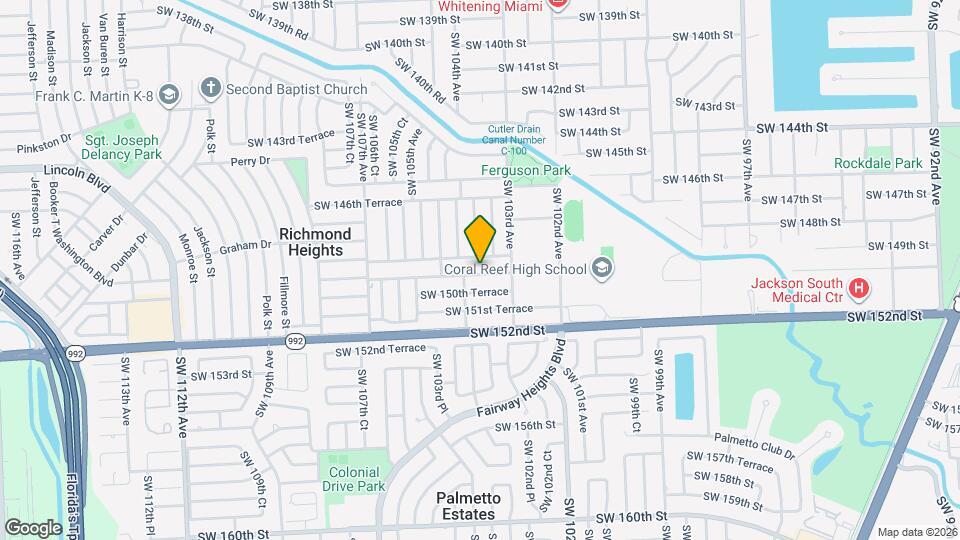 10355 SW 149th Terrace Map and Location Details