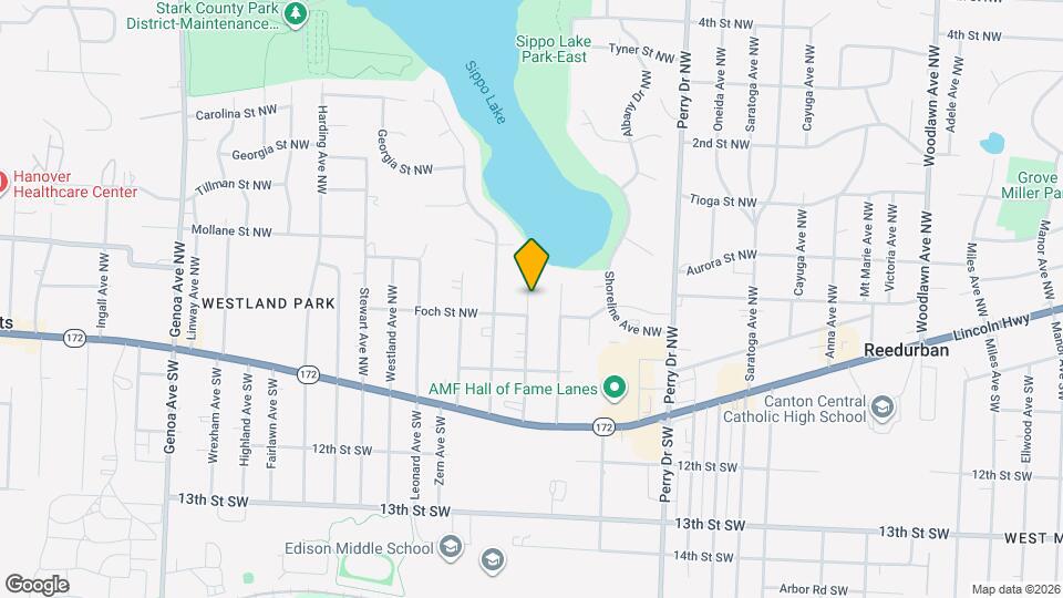 314 Pershing Ave NW Map and Location Details