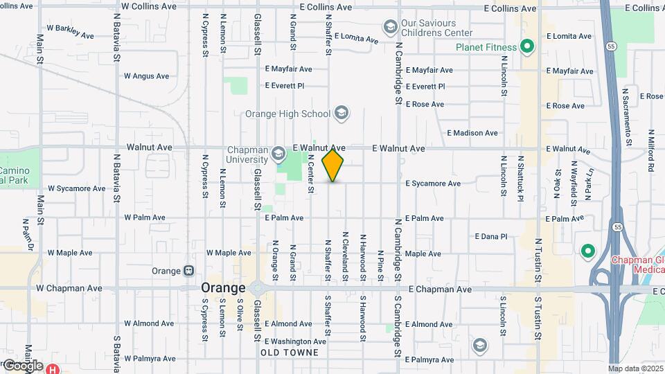 393 N Shaffer St Map and Location Details