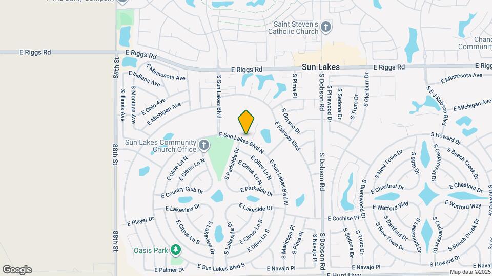 9348 E Sun Lakes Blvd N Map and Location Details