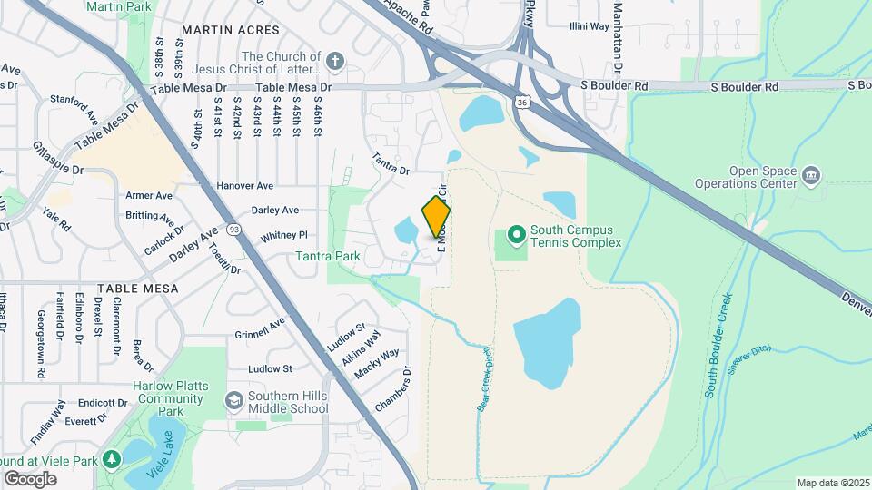 1037 E Moorhead Cir Map and Location Details