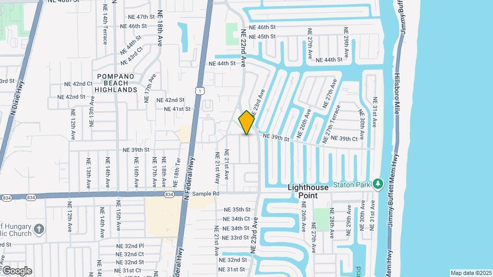 3873 NE 22nd Way Map and Location Details