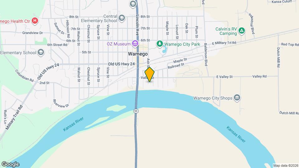 206 Ash St Map and Location Details