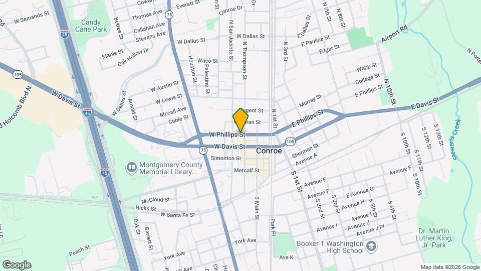 221 TX-105 Map and Location Details