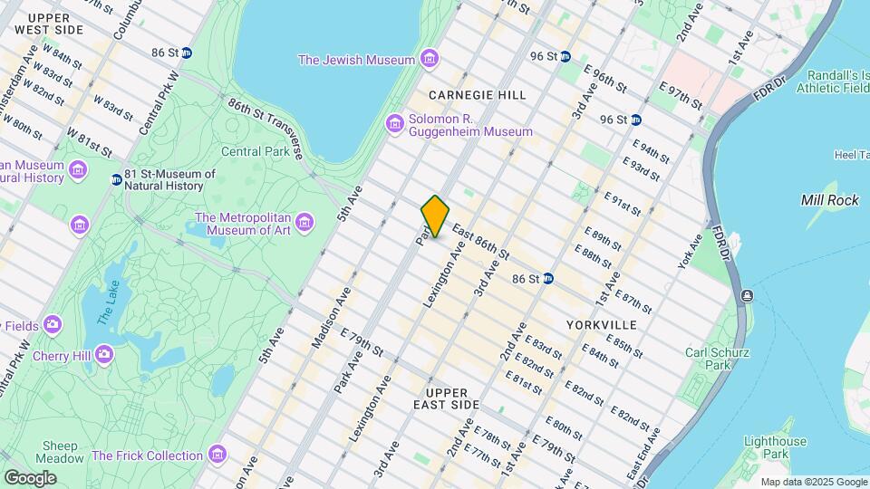 106 E 85th St Map and Location Details