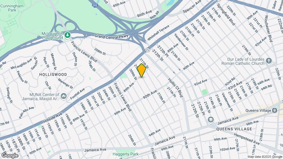 89-10 210th St-Unit -Duplex Map and Location Details