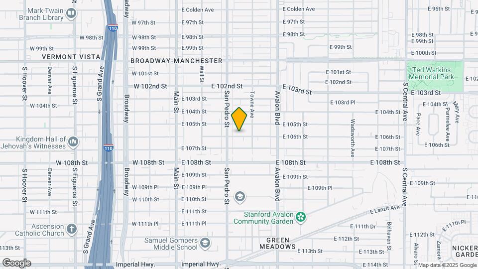 327 E 106th St Map and Location Details