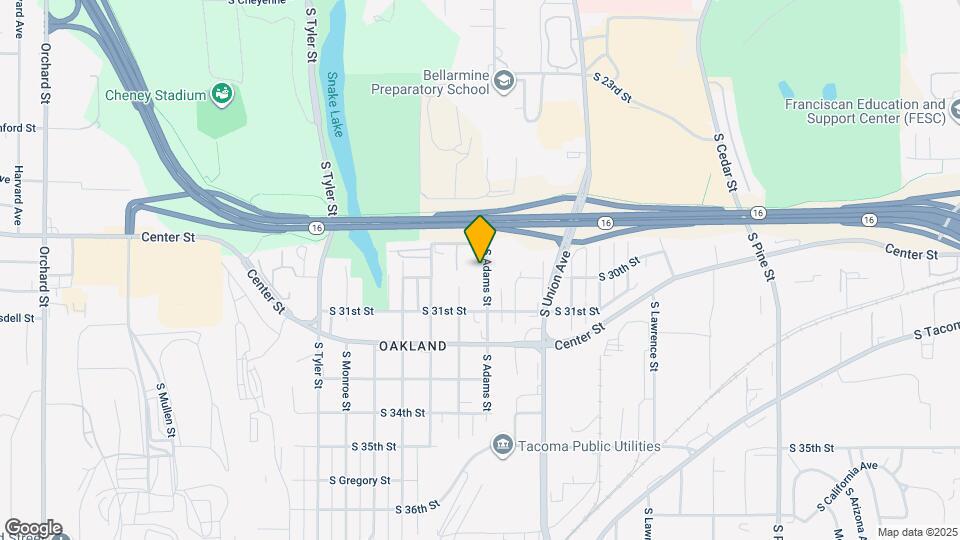 2922 S Adams St Map and Location Details