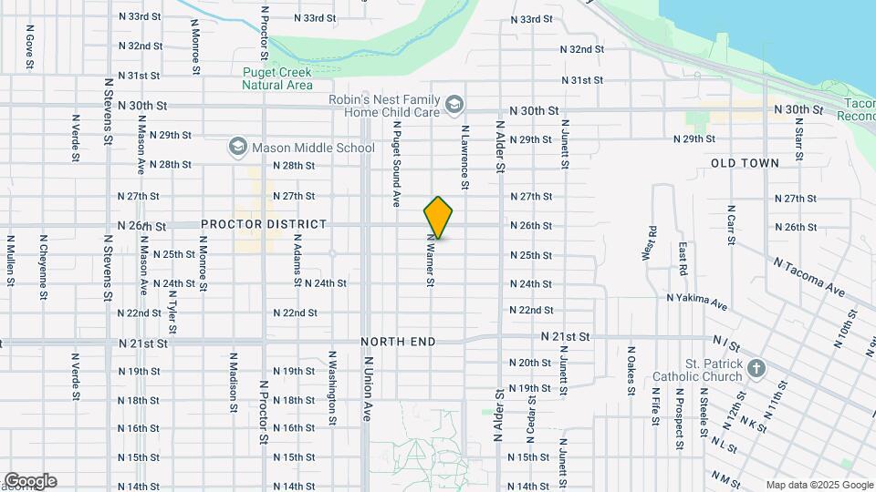2509 N Warner St Map and Location Details