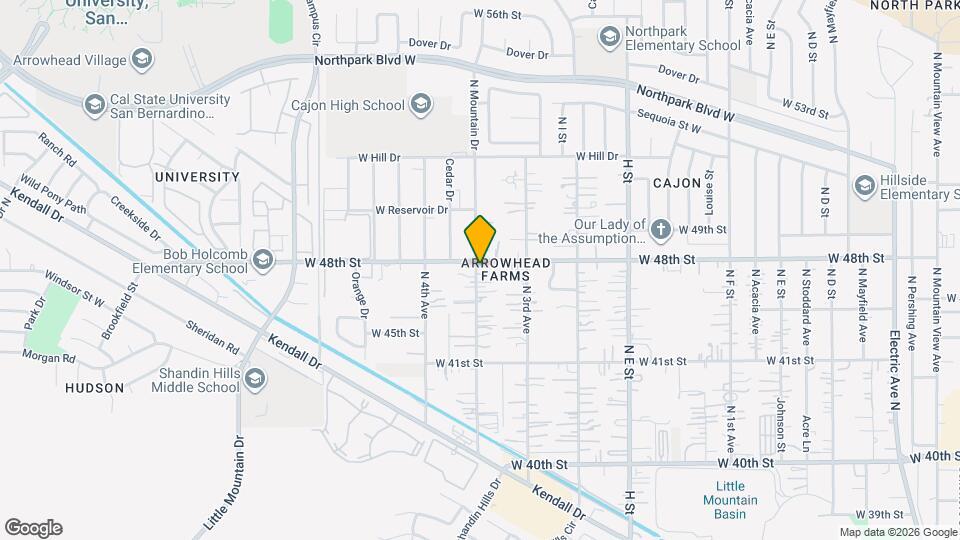4189 N Mountain Dr Map and Location Details