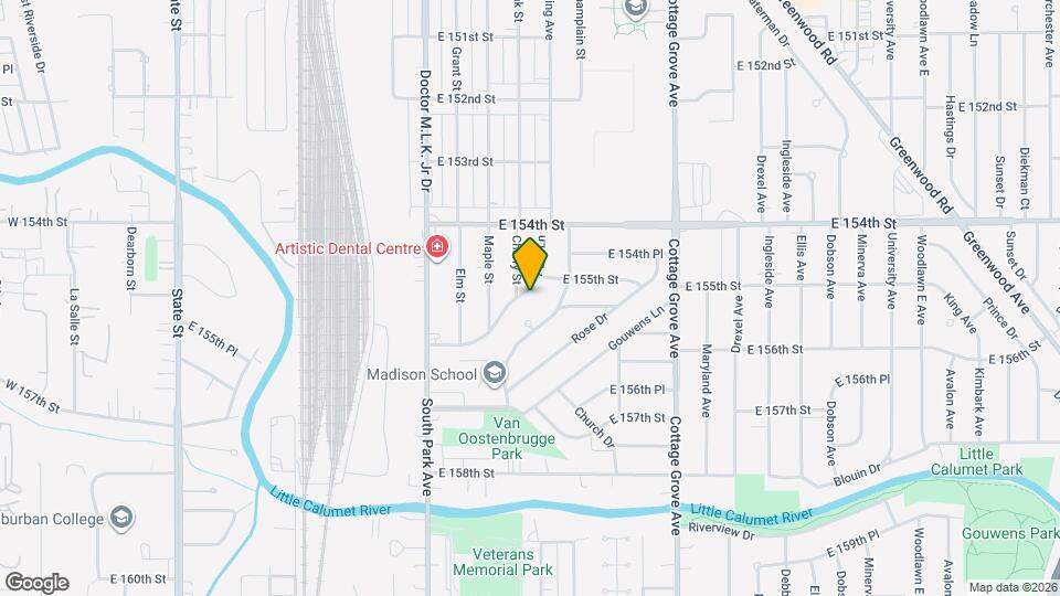 15521 Park Ln Map and Location Details