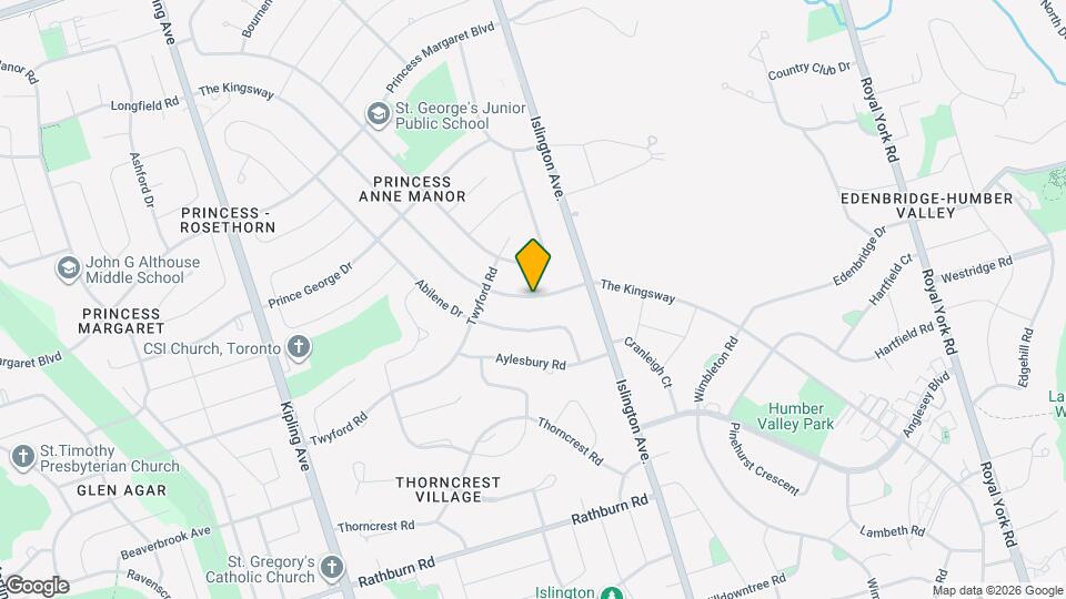 414 The Kingsway Map and Location Details