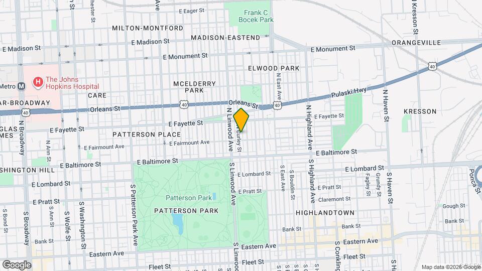 115 N Curley St Map and Location Details