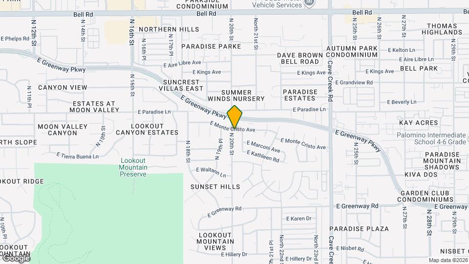 15861 N 20th St Map and Location Details