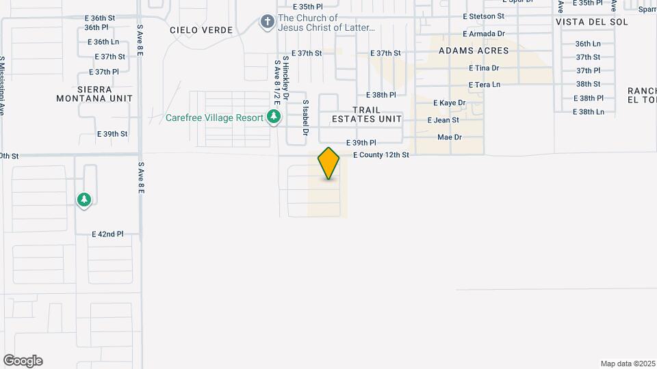 8720 E 41st St Map and Location Details