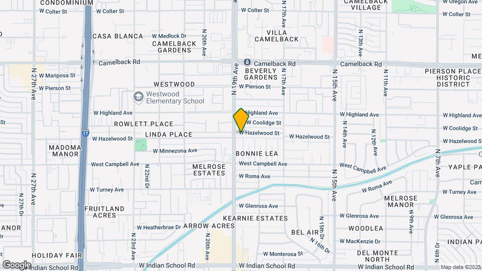 1839 W Hazelwood St Map and Location Details