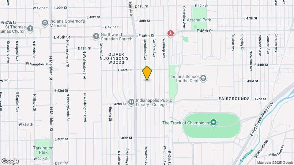 4315 Carrollton Ave Mapa y Detalles de la Ubicación