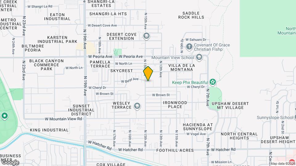 10213 N 15th Ave Map and Location Details