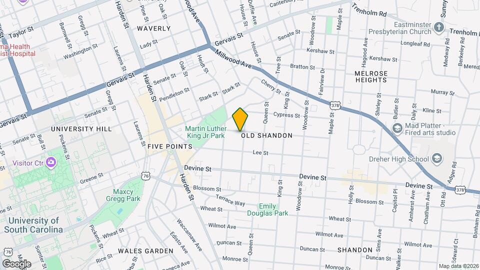 829 Meadow St Map and Location Details