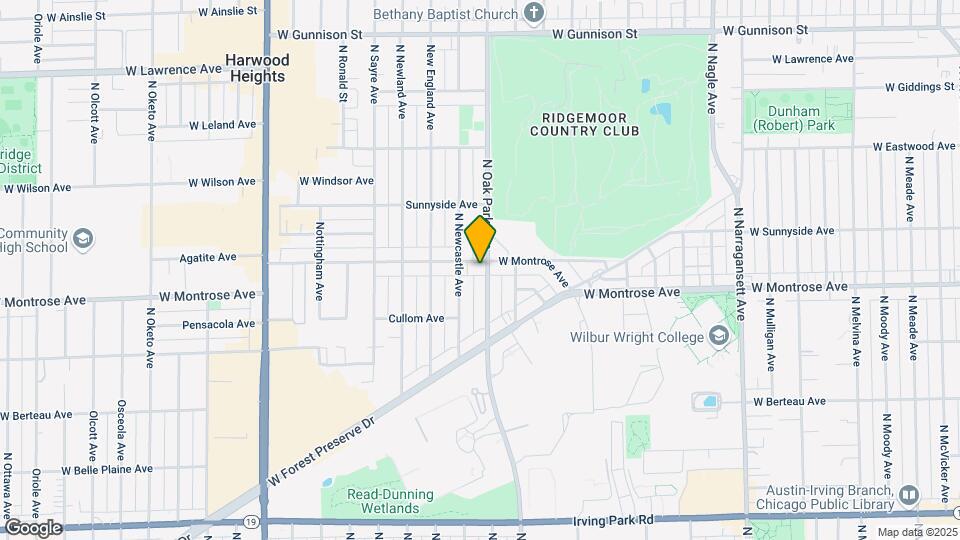 6805 W Montrose Ave Map and Location Details