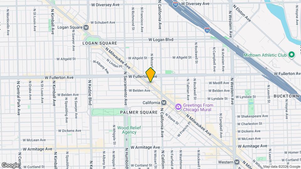 2344 N Milwaukee Ave Map and Location Details